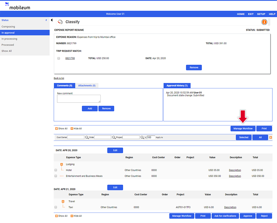 Expense Report Tool Approval Workflow 5243